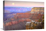 Full Moon Over The Grand Canyon At Sunset As Seen From Pima Point, Grand Canyon National Park, Arizona-Canvas Art-24X18