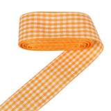 Gingham Ribbon Plaid Ribbon for Gift Wrapping Party Wedding Christmas Decoration (Orange,1 (25mm) x 10 Yards)