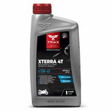 Triax Xterra 4T Full Synthetic Ester 10W-40 VTWIN Motorcycle Oil, Enhanced and Friction Modified JASO MA-2 API SN, SL, SM, Enhan