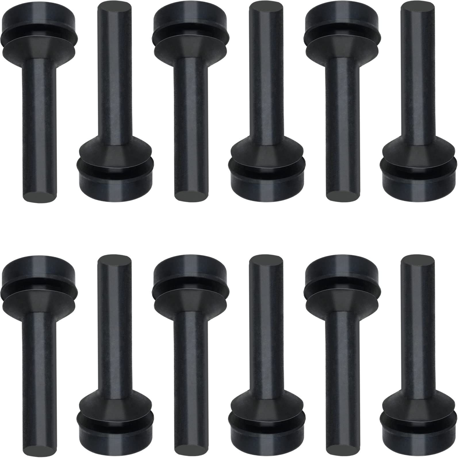 12 Pack WB02X24790 Grate Rubber Feet Compatible with GE Gas Stove Top Range Grate Foot Rubber Pads GE Stove Parts Rubber Grate B