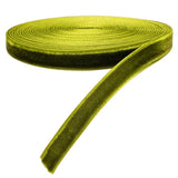 Chenkou Craft 5 Yards Velvet Ribbon Christmas Docoration Craft Packing (Olive, 3/8(10mm))