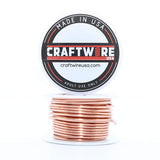 Craftwire USA Solid Bare Copper Wire Round,Bright,Half Hard,5 OZ 14 Gauge,28 Feet (Choose 10 to 30 ga.)