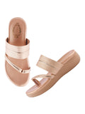 Shoetopia Embellished Rose-Gold Platfrom Heels For Women & Girls /Eu41,Golden,8,B0DFVGRWBK