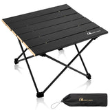 MOON LENCE Folding Beach Table, Small Folding Table, Outdoor Ultralight Aluminum Camping Table, Portable Compact Backpacking, Tr
