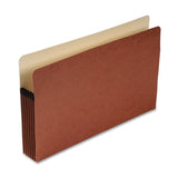 Esselte S36G Pocket File 5 1/4 Expansion, Legal, Red, Carton of 50