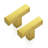 JOY DECOR 12 Pack Cabinet Knobs, Gold Cabinet Handles, 2 Inch Kitchen Knobs, Single Hole Drawer Hardware for Dresser Drawers