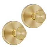Gold Suction Cup Hooks for Shower- Waterproof No-Drill Shower Hooks for Towels, Robes, Coats, Wreaths, Wall Mount Hook for Bathr