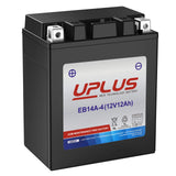UPLUS ATV Battery YTX14AH-BS, EB14A-4 Scooter Snowmobile UTV Motorcycle Battery Maintenance Free - Sealed AGM Powersports Batter