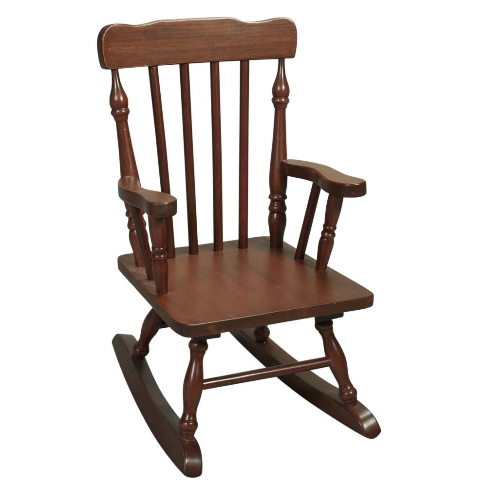 Gift Mark Childs Rocking Chairs - Classic Hand-Made Wooden Rockers For Boys And Girls - Vintage Style Colonial Kid'S Seats - Chi