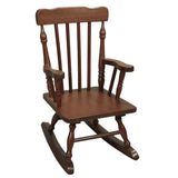 Gift Mark Childs Rocking Chairs - Classic Hand-Made Wooden Rockers For Boys And Girls - Vintage Style Colonial Kid'S Seats - Chi