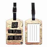 Nutcase Designer Luggage Travel Baggage Tags Single Tag With Name Card Inside Oh The Places