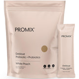 Promix Debloat Prebiotics and Probiotics, Bloating relief for women, Gut cleanse detox for men, and Immune Support White Peach -
