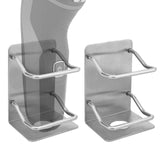 Linkidea 2 Packs Stainless Steel Electric Razor Holder, Men's Electric Shaver Holder for Shower, Bathroom Shaver Organizer Compa