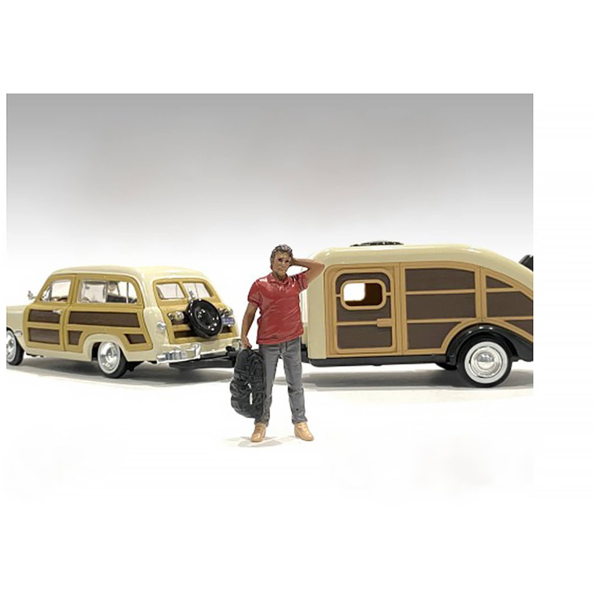 American Diorama Campers Figure 4 For 1/18 Scale Models 76337