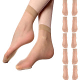 Nicsy Women Ankle Length Socks Low Cut Athletic Boat Girls Socks Comfort No Show, Floral, Transparent Socks, Winter Socks Free S