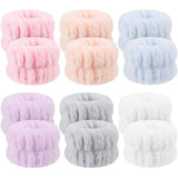 12Pcs Wrist Washband Set, Anmieciu Face Washing Wristbands, Microfiber Wrist Spa Wash Washband, Wrist Towels for Washing Face, P