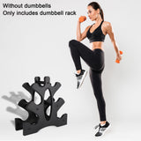 1 Pack Dumbbell Rack Stand-3 Tier Weight Rack for Dumbbells,Plastic Dumbbell Stand A Frame Triangle Small Weight Storage Shelves