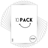 Golden State Art, 13x19 White Backing Board, Backer Boards for Frame, Picture (10 Pack)