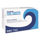 Boardwalk BWK7162BX 9 in. x 10.75 in. Standard Aluminum Foil PopUp Sheets (500/Box)