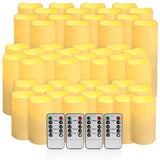 CAKETYCG 48- Pack of 3 Sizes of LED Flameless Candles.This Candle is Suitable for caf , Fancy Restaurant, Bookstore and Other S