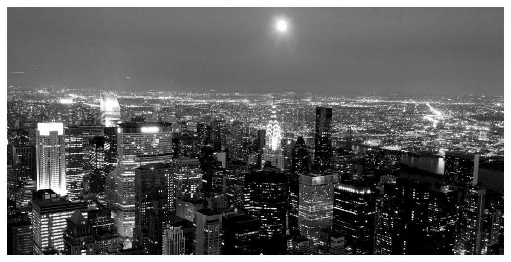 Aerial View Of Manhattan, Nyc-Paper Art-74,,X38,,