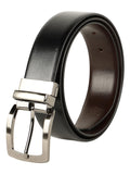 Zevora Reversible Leather Formal Black/Brown Belt For Men