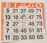 American Games Pushout Bingo Cards (500 ct)-Select Color Below (Orange)