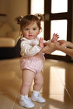 TERABITHIA 26Inches Soft Cuddly Body Realistic Reborn Toddler Dolls Lifelike Newborn Baby Collectible Art Doll for Girls, Safe f