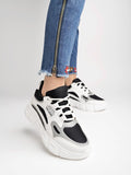 Shoetopia Casual Sporty Look Black Sneakers For Women & Girls /Uk4,Black,4,B0CBMRP3VL