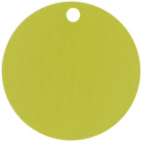 Brady 49905 2 Diameter, B906 Aluminum, Yellow Round Stock Blank Valve Tag (Pack of 25)