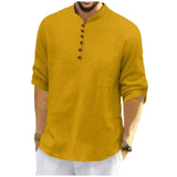 Royalscout Men'S Cotton Polyester Blend Solid Regular Fit Full Sleeve Short Kurta | Ethnic, Lightweight Summer Kurta For Daily &