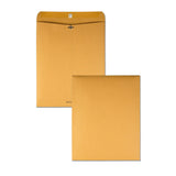 Quality Park 111/2 x 141/2 Clasp Envelopes, Clasp and Gummed Closures for Storing or Mailing Large Documents, 28 lb Kraft Pape