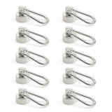 Ant Mag Magnets Hooks Heavy Duty with Carabiner 22lbs Strong Magnets Great Hanging for Refrigerator Cruise Cabin Grill Wreath Ki