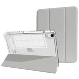 MYGROO for iPad Air 11inch Generation case 2024/2025 M3/2 with Pencil Holder, Air5th Generation case, Slim Smart Cover with Clea