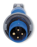 Iec Pin and Sleeve Plug, 3P, 4W, 60A, 250V