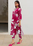 Gosriki Women'S Cotton Blend Straight Printed Kurta With Pant (Anaar-Pink-Gs_Xl_Pink_X-Large),Pink,,B0D5VJBK7Q