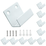 Litoexpe 10 Pcs Tile Display Wall Hanger Inner Width 25mm, Stainless Steel Wall Mount Brackets Hook Heavy Duty Wall Mounted Flat