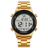 On Time Octus Digital Sports Multi-Functional Stainless Steel Waterproof Men'S Watch -Digi-031 (Gold)