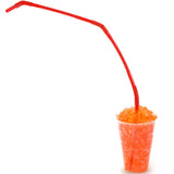 Geiserailie 12 Pieces Flexible Drinking Straws Extra Long Bendy Plastic Straws for Party Camping Limited Mobility Situations Dis