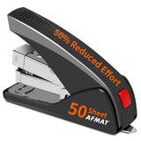 AFMAT Stapler for Desk, 50 Sheet Effortless Desktop Stapler Staple with One Finger, Portable Ergonomic Handheld Staplers Heavy D