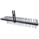Field Tuff Steel Spring Coil Tine Tow Behind Landscape Rake for Leaves, Pine Needles, Straw, and Grass with 3 Point Hitch Receiv