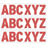 Red Bandana 7 Deco Letters, 129 Per Pack, 3 Packs