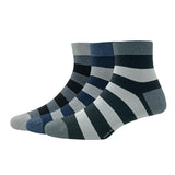 Van Heusen MenS Cotton Quarter Length Socks (Pack Of 3) Light Grey Melange, Denim Melange, Anthra Melange