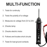Allsun Automotive Electrical Circuit Tester Probe 2-24V Dc Pen Vehicle Power Diagnostic Tool Auto Wire Test Light Device System