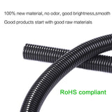 Alex Tech 50ft - 1 inch Split Wire Loom Tubing Wire Conduit - Black