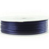 MUFGA 1/16in. Double Faced Satin Ribbon 100 Yards (Navy Blue)