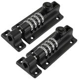 Combination Locking Bolt 2 Pack,Thickened Solid Zinc Alloy Combination Barrel Bolt,Safety Slide Latch Lock with Password Setting