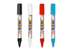 Zig POSTERMAN Medium TIP SIZE: 2 mm [Black,White,Red,Lt.Blue Special combo set] Never Fade Quick Dry and Permanent Works on Rock