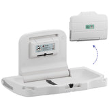 Stardrix Panda Care ADA Compliant Horizontal Wall Mounted Baby Changing Station, Foldable Diaper Changing Table with Liner Dispe