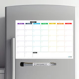 Accuprints Monthly Planner [18X12 Inch] For Fridge With Markers | Dry Erase Whiteboard Planning Calendar Sheet